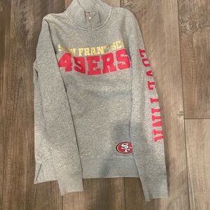 Women’s 49ers Victoria Secrets 1/4 zip Size Small